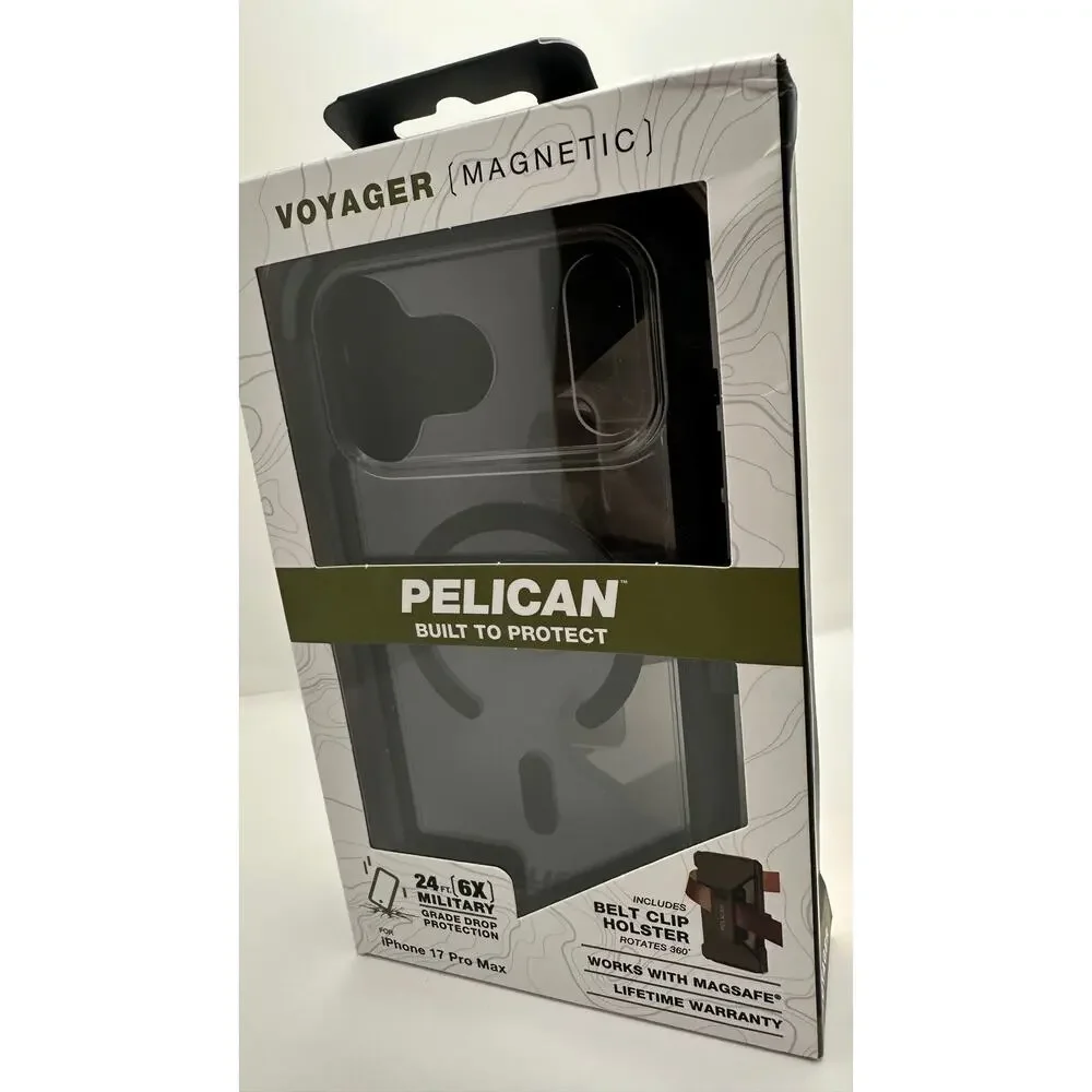 Pelican Voyager Magnetic Black MagSafe Case - iPhone 17 Pro Max NWT MSRP: $65